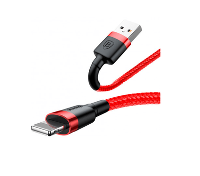 Зображення 2 Кабель Baseus cafule Cable USB For lightning 1.5A 2M Red+Red - CALKLF-C09
