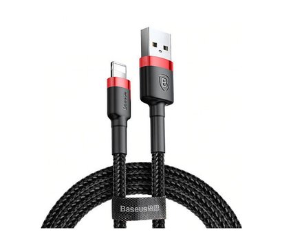 Зображення 2 Кабель Baseus cafule Cable USB For lightning 2.4A 0.5M Red+Black - CALKLF-A19