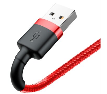Изображение 2 Кабель Baseus cafule Cable USB For lightning 2.4A 0.5M Red+Red - CALKLF-A09