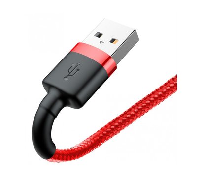 Зображення 2 Кабель Baseus cafule Cable USB For lightning 2.4A 1M Red+Red - CALKLF-B09