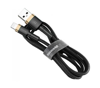 Photo Cable Baseus cafule Cable USB For lightning 1.5A 2M Gold+Black - CALKLF-CV1