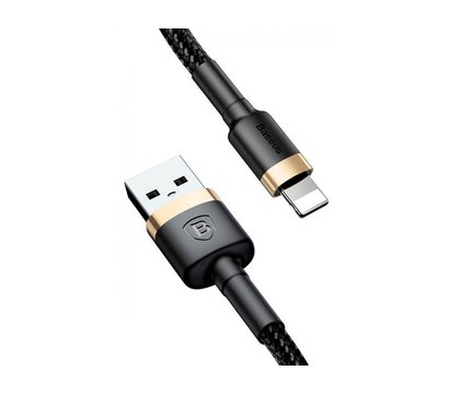 Зображення 3 Кабель Baseus cafule Cable USB For lightning 1.5A 2M Gold+Black - CALKLF-CV1