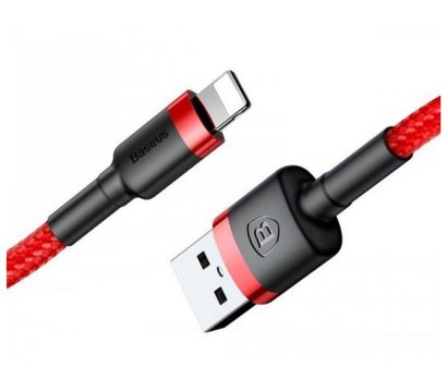 Зображення 3 Кабель Baseus cafule Cable USB For lightning 2.4A 1M Red+Red - CALKLF-B09