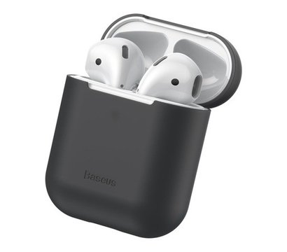 Изображение 2 Чехол Baseus для Airpods 1/2 black - WIAPPOD-BZ01