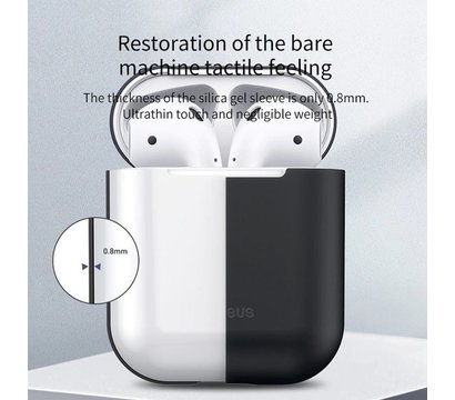 Изображение 4 Чехол Baseus для Airpods 1/2 black - WIAPPOD-BZ01