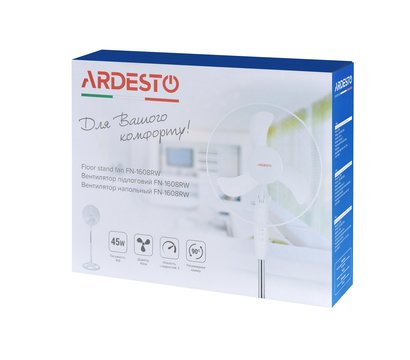 Изображение 6 Вентилятор Ardesto FN-1608RW White