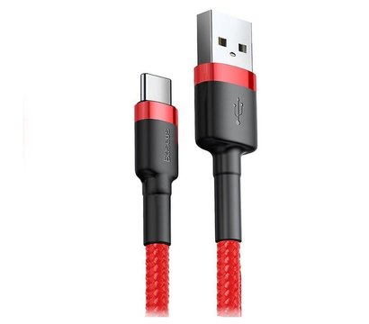 Зображення 2 Кабель Baseus Cafule USB to Type-C 3A, 1.0 м, Red+Red — CATKLF-B09