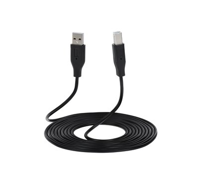 Зображення 2 Кабель 2E USB 2.0 (AM/BM), DSTP, 3м, black — 2E-W-3169m3