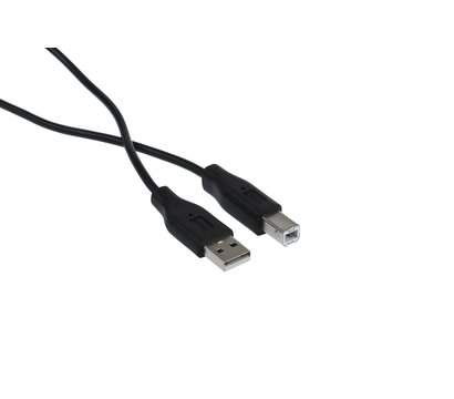 Зображення 3 Кабель 2E USB 2.0 (AM/BM), DSTP, 3м, black — 2E-W-3169m3