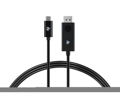Зображення 4 Кабель мультимедійний 2Е Type-C - DisplayPort (AM/AM), 1.0 м, Black — 2E-W1402