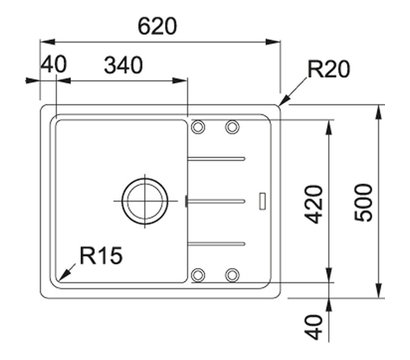 Изображение 2 Мойка для кухни Franke Basis BFG 611-62, 114.0272.595