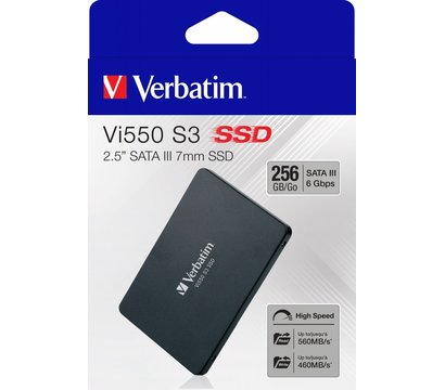 Зображення 3 Накопичувач SSD Verbatim Vi550 S3 256GB 2.5 SATA III 3D NAND TLC — 49351