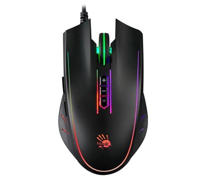 Зображення 2 Миша A4Tech Q81 Bloody Neon XGlide Curve USB Black