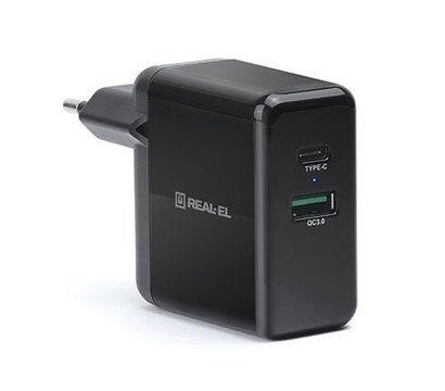 Зображення 3 Зарядний пристрій REAL-EL CH-350 Black — EL123160017