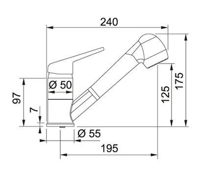Зображення 2 Змішувач Franke Novara-Plus Pull Out, 115.0470.666