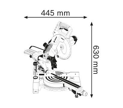 Зображення 2 Електро пила Bosch GCM 800 SJ