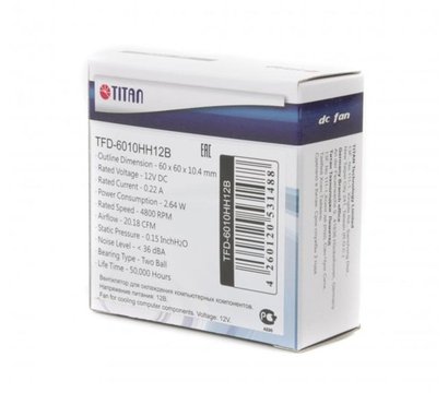 Зображення 2 Охолодження для корпусу Titan TFD-6010HH12B