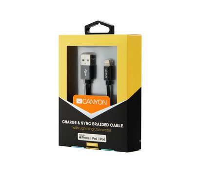 Изображение 4 Кабель Canyon USB - Lightning 0.96м, Black - CNS-MFIC3B