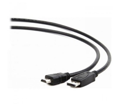 Изображение 2 Кабель мультимедийный Cablexpert DisplayPort-HDMI, 10м, black — CC-DP-HDMI-10M
