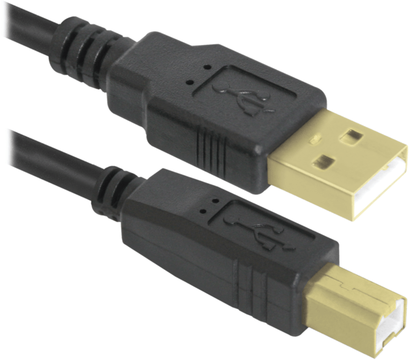 Изображение 2 Кабель Defender USB04-06PRO USB2.0 AM-BM 1.8м — 87430