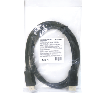 Изображение 3 Кабель мультимедийный Defender HDMI-03 HDMI M-M, ver 1.4, 1м – 87350
