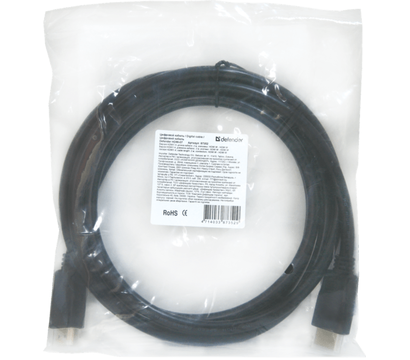 Зображення 3 Кабель мультимедійний Defender HDMI-07 HDMI M-M, ver 1.4, 2 м – 87352