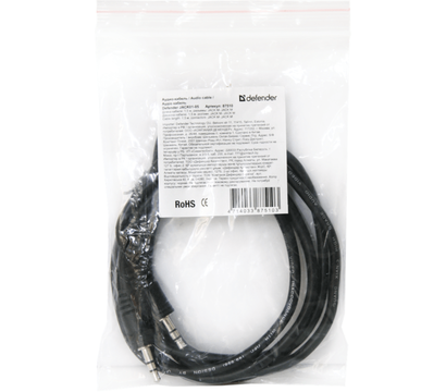 Изображение 3 Аудио кабель Defender JACK01-05 JACK M- JACK M, 1.5м — 87510