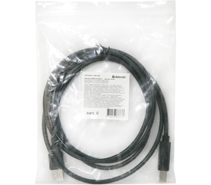 Изображение 3 Кабель Defender USB04-06 USB2.0 AM-BM, 1.8м — 83763