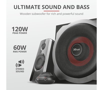 Зображення 6 Акустична система 2.1 Trust GXT 38 2.1 Ultimate Bass Speaker Set — 19023