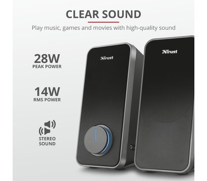 Зображення 7 Акустична система 2.0 Trust Arys Speaker Set USB Black — 20179