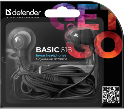 Зображення 2 Навушники Defender Basic-618 Black — 63618