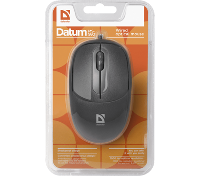 Изображение 2 Мышь Defender Datum MS-980 Black — 52980