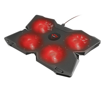 Зображення 2 Охолоджуюча підставка Trust GXT278 Yozu Cooling Red LED Black — 20817