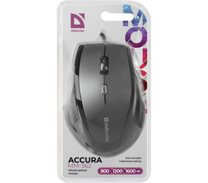 Изображение 4 Мышь Defender Accura MM-362 Black — 52362