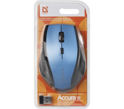 Изображение 4 Мышь Defender Accura MM-365 Wireless Blue — 52366