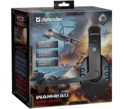 Изображение 3 Наушники Defender Warhead G-160 Black-Blue — 64118