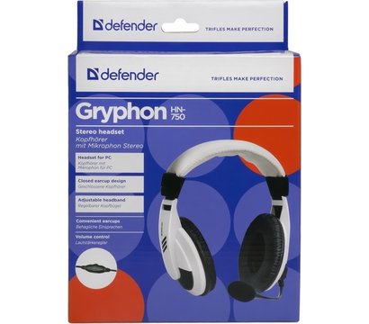 Изображение 4 Наушники Defender HN-750 White — 63747 обычные