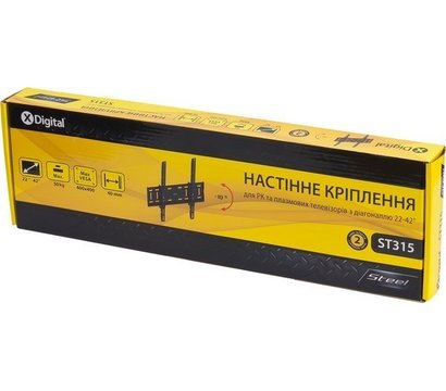 Зображення 2 Настінний ТВ кронштейн X-Digital ST315 Black