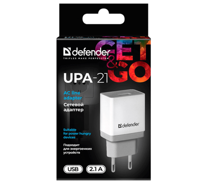 Изображение 3 Зарядное устройство Defender UPA-21 White — 83571