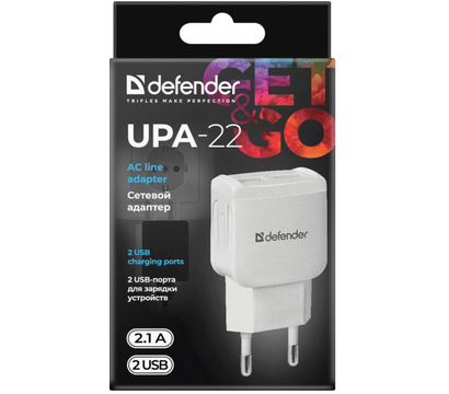 Изображение 3 Зарядное устройство Defender UPA-22 White — 83580