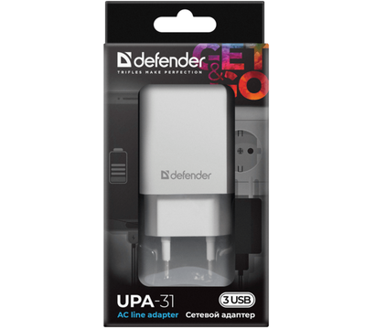 Зображення 3 Зарядний пристрій Defender UPA-31 White — 83587