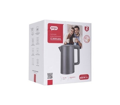 Зображення 2 Електрочайник Ergo CT 8050 Grey