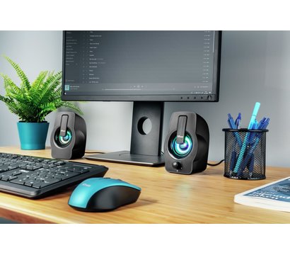 Зображення 10 Акустична система 2.0 Trust 2.0 Gemi RGB Black — 22948