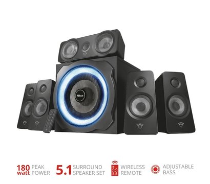 Зображення 11 Акустична система 5.1 Trust 5.1 GXT 658 Tytan Surround Speaker System Black — 21738