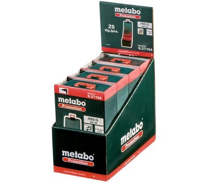 Изображение 2 Набор сверл Metabo HSS-G 25шт Promotion