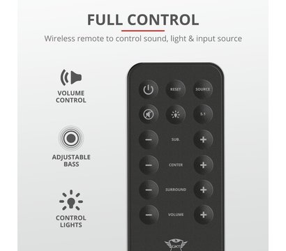 Зображення 5 Акустична система 5.1 Trust 5.1 GXT 658 Tytan Surround Speaker System Black — 21738