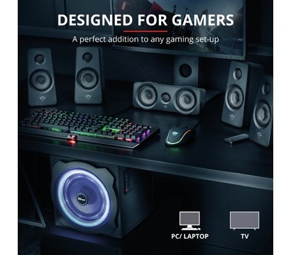 Зображення 6 Акустична система 5.1 Trust 5.1 GXT 658 Tytan Surround Speaker System Black — 21738