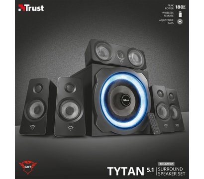 Зображення 9 Акустична система 5.1 Trust 5.1 GXT 658 Tytan Surround Speaker System Black — 21738