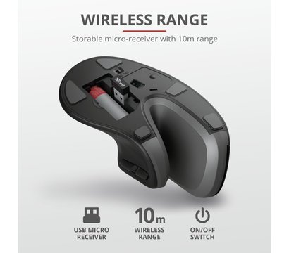 Изображение 12 Мышь Trust Verro Ergonomic WL — 23507