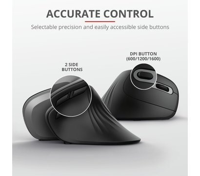 Изображение 13 Мышь Trust Verro Ergonomic WL — 23507